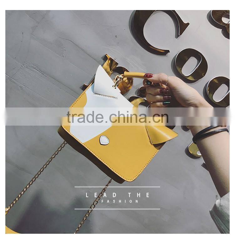 Cute Women Bag Baby Girl Mini Shoulder Cross Body Chain Bags black yellow white young girls bags