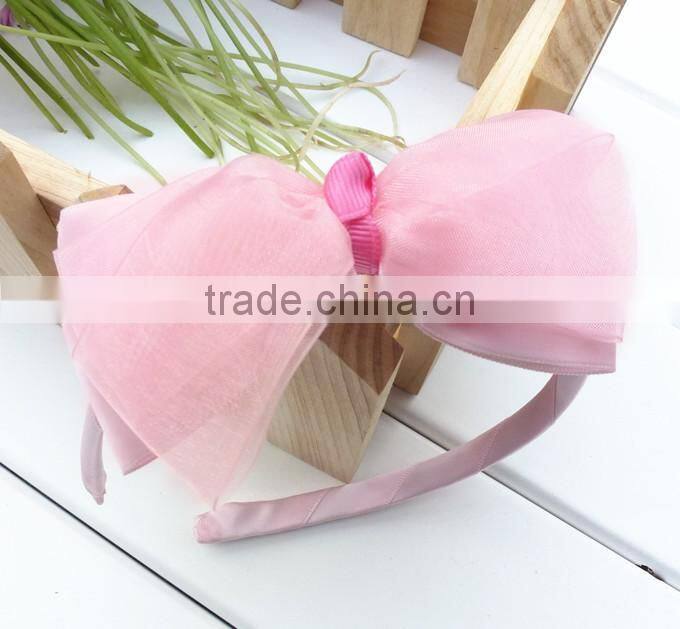 Chiffon princess headband baby headdress with Bow-knot for baby girls