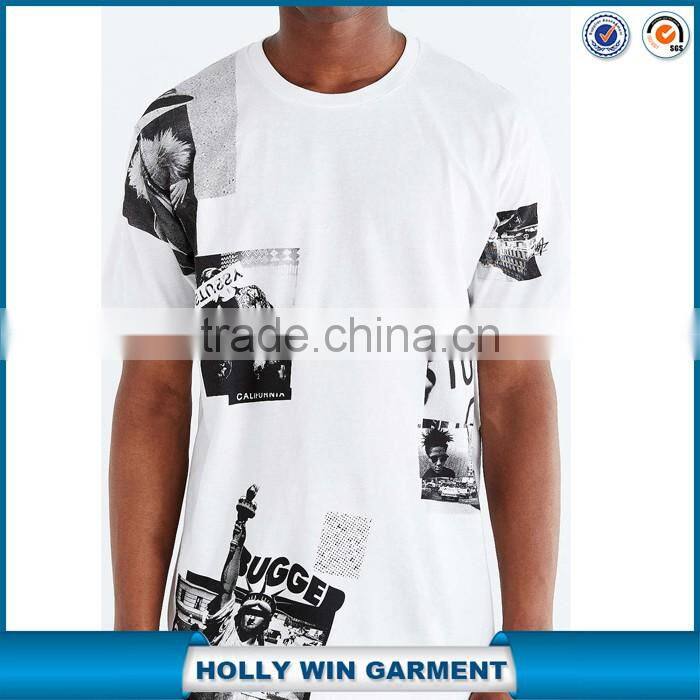 White photographed tall t-shirts wholesale