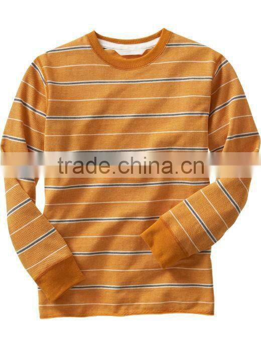 BOYS PRINTED LONG SLEEVE T.SHIRT WITH CONTRAST SLEEVES