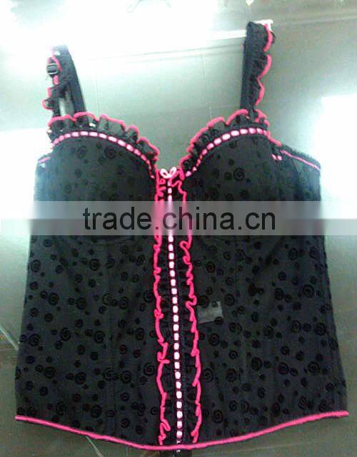 Fashion design women sexy transparent body corset shaper underwear