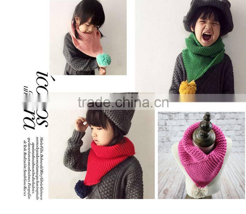 Fashion lovely all Acrylic soft comfortable small kitting children neckerchief