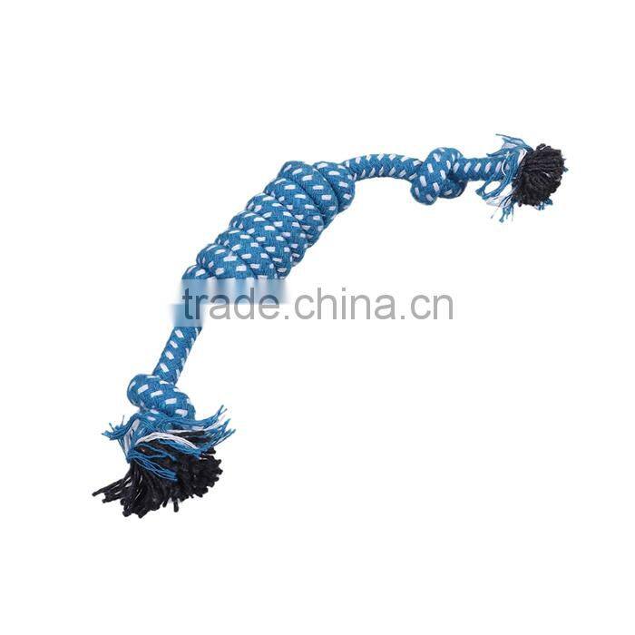 Cotton Pet Products Chew Molar Knot Toy Durable Blue