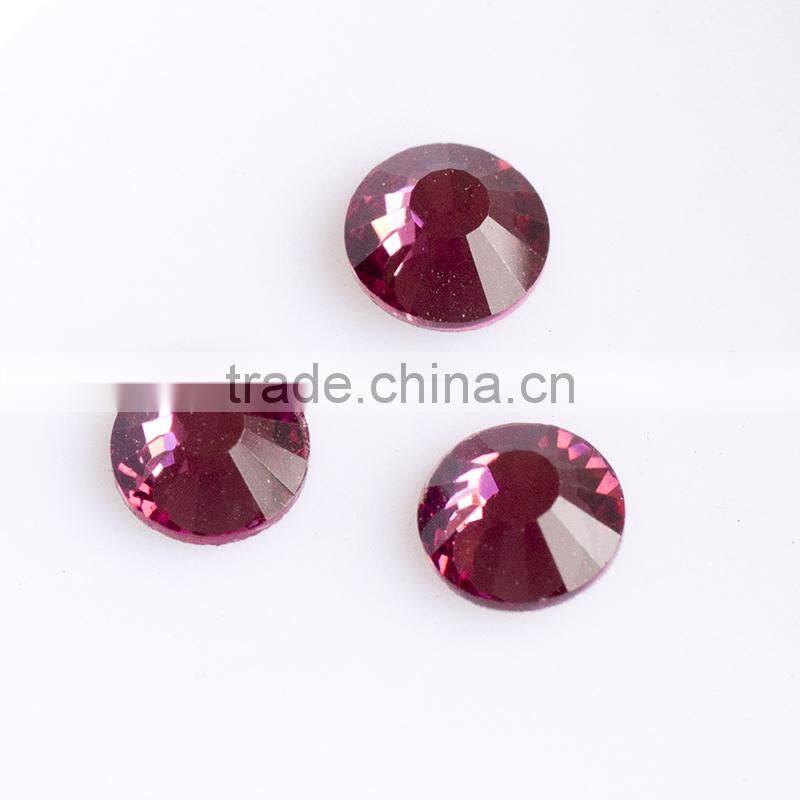 Good looking non hot fix glass rhinestones in bulk for garment