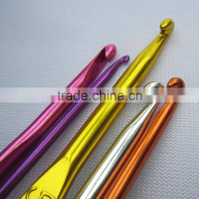 High quality aluminum crochet hook set and iron crochet hook set