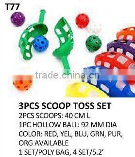 Kids outdoor toys 6pc color hollow plastic ball