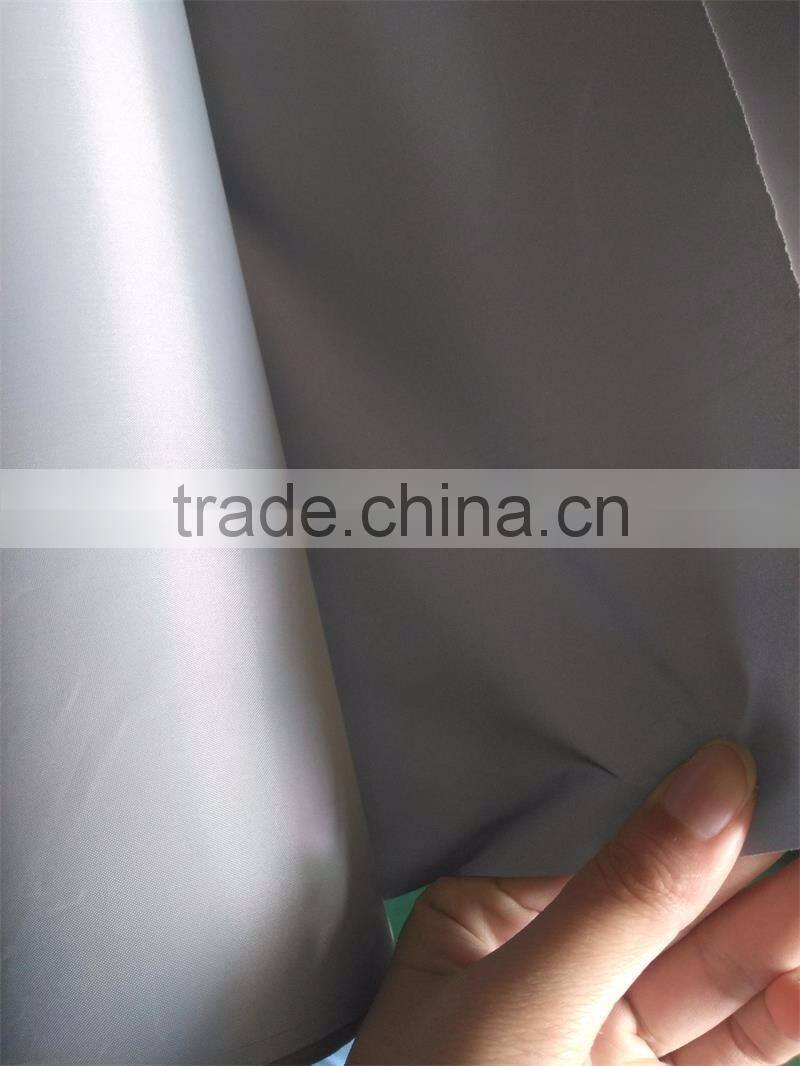 Wholesale EN471 high visibility standard polyester coated silver reflective fabric