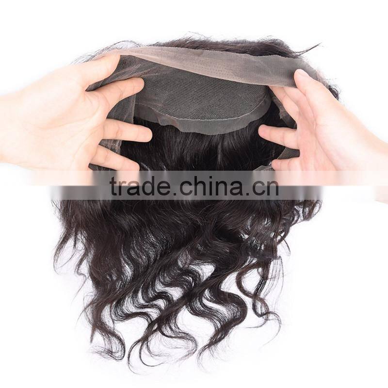 360 lace frontal closure ,elastic band lace frontal closure