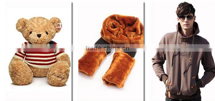 100% polyester plain dyed super soft 288F sherpa fleece fabric