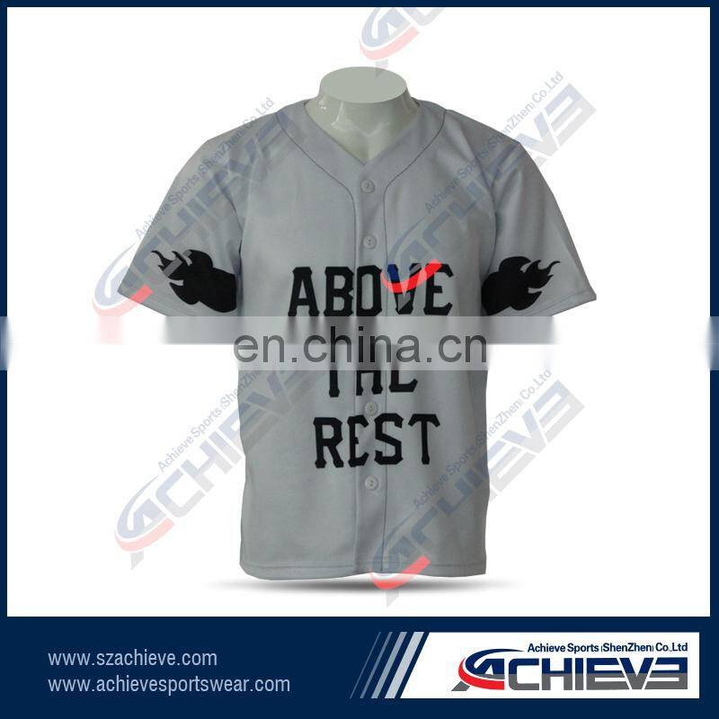 2017 OEM Cheap Custom Baseball Jerseys ,Professional Team Training Baseball Jeraeys Shirts