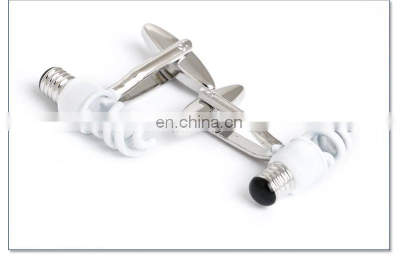 Novelty White Little Bulb Shirt Cufflinks
