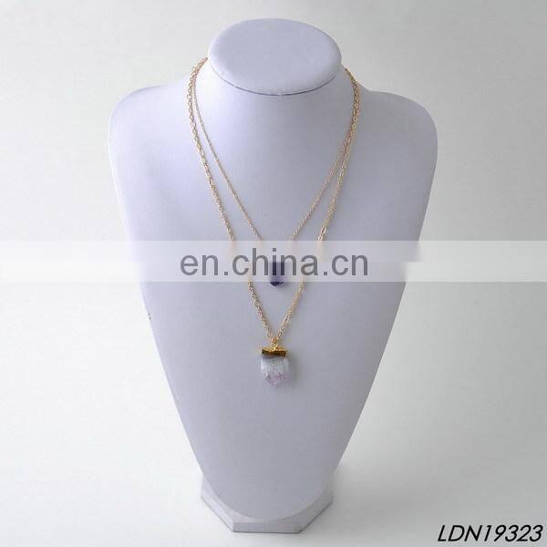 Druzy Stone Necklace Crystal Necklace