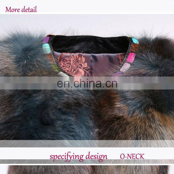 New fashion wholesale short style genuine raccoon fur vest