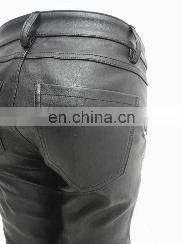 wholesale stretch leggings stretch lamb leather pants stretch pants for ladies