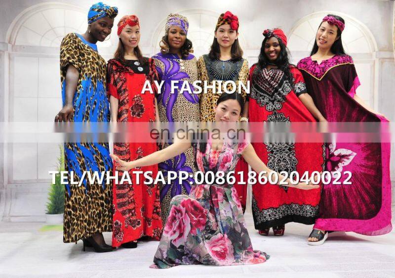 African Muslim women butterfly sleeve kaftans dress