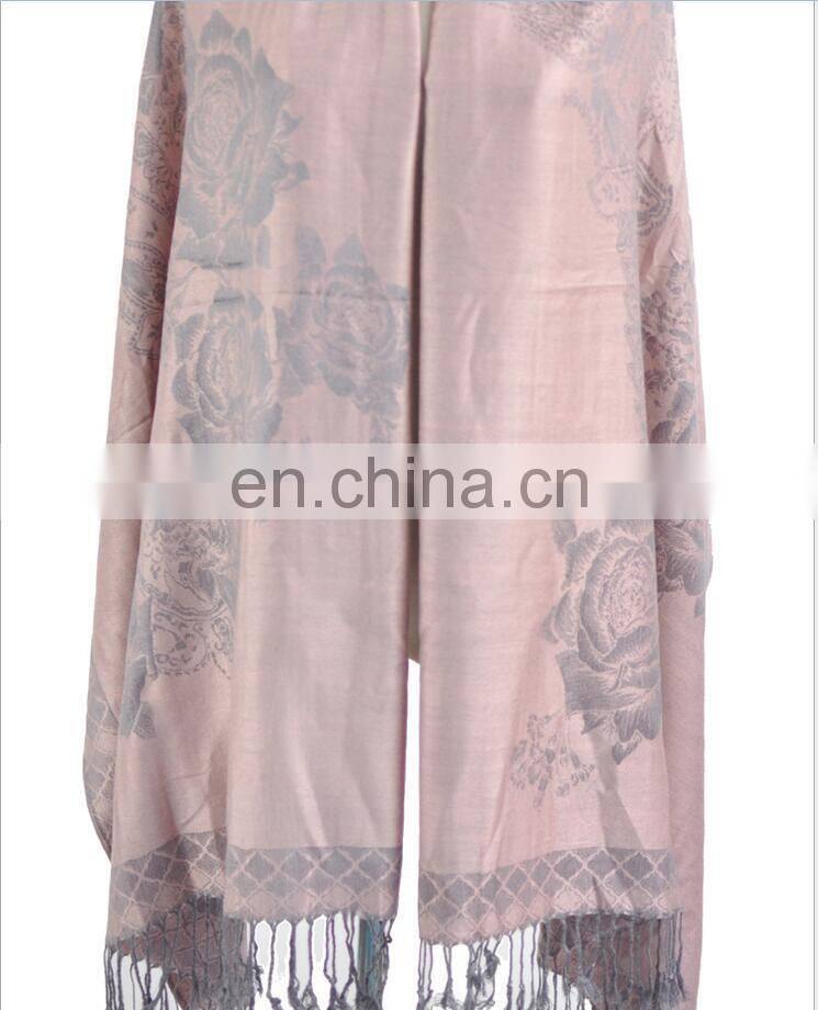 women's long wool blend winter scarf warm shawl pashmina