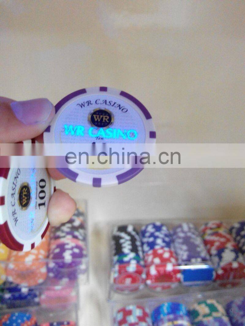 promotional ceramic casino chips wholesale/ ceramic chips with printing logo