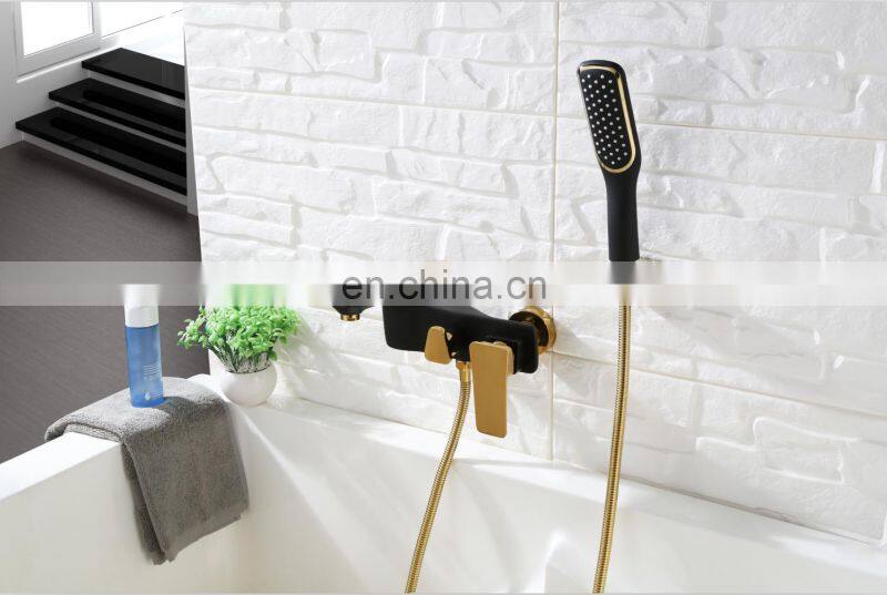 Luxury New product Wall mounted Bathtub hand held mixer shower faucet set with diverter