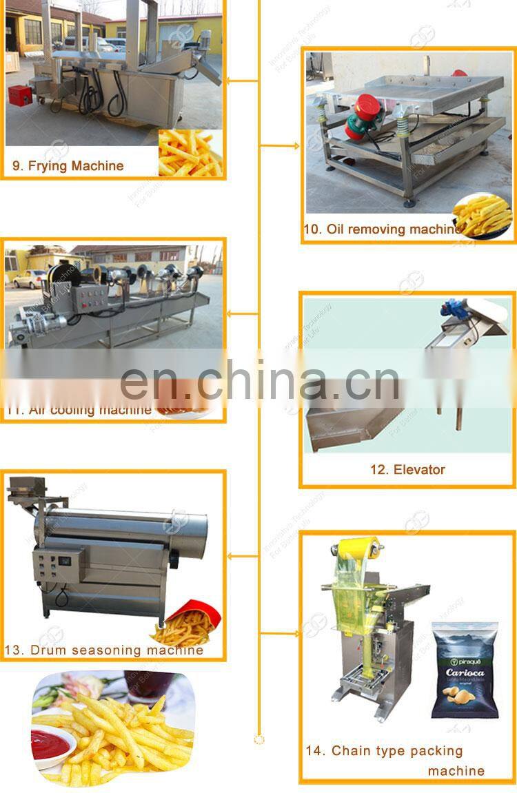 Industrial Potato Chips Making Machine Production Line French Fries Machine Price