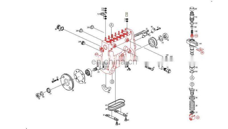 BJAP Diesel Engine Element 1418415536 1418536 with OEM No.A0010747022