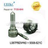 Injector repair kit 7135-659 include control valve 9308-621C and diesel nozzle L097PBD for fuel injector EJBR01901Z