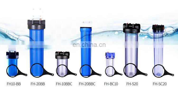 Plastic Clear Whole House High Pressure Water Filter Housing