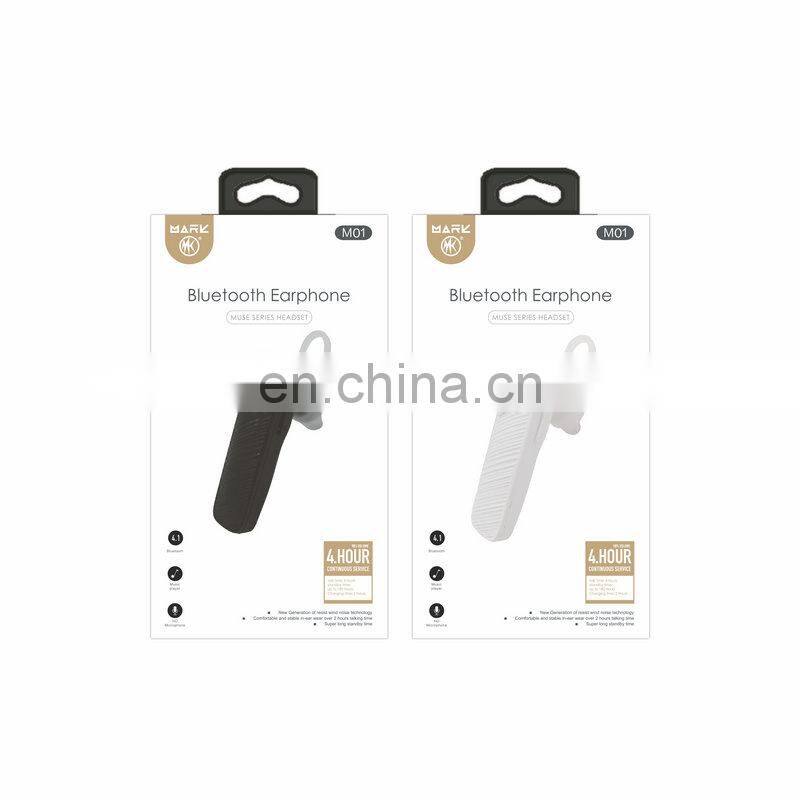 M01 Wireless Headset Ear-hook Headphone Business Stereo Smart Blue-Tooth Earphone