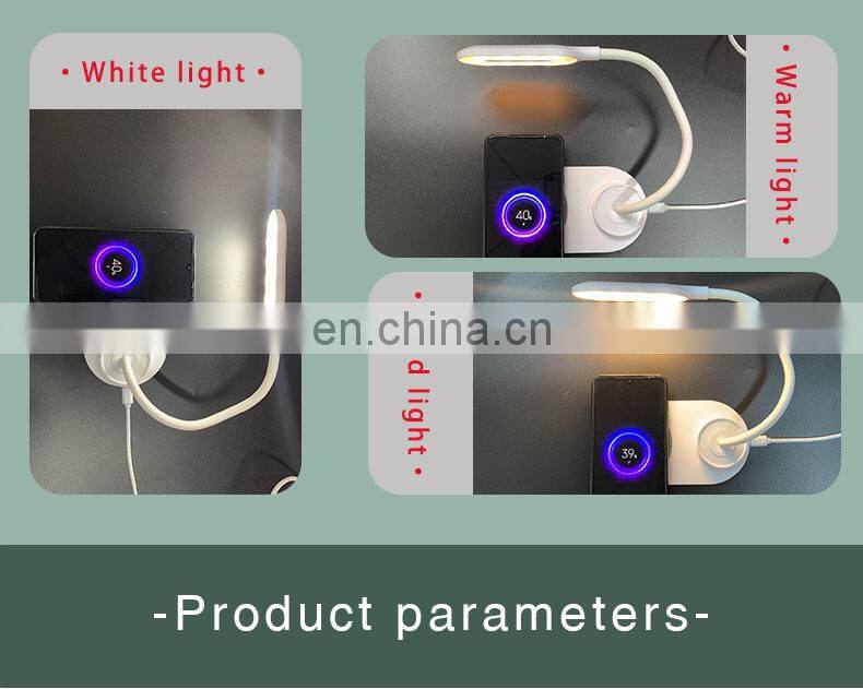 2020 new product lamp with wireless charging QI 10W Mobile Phone power bank charging station high quality wireless charger lamp
