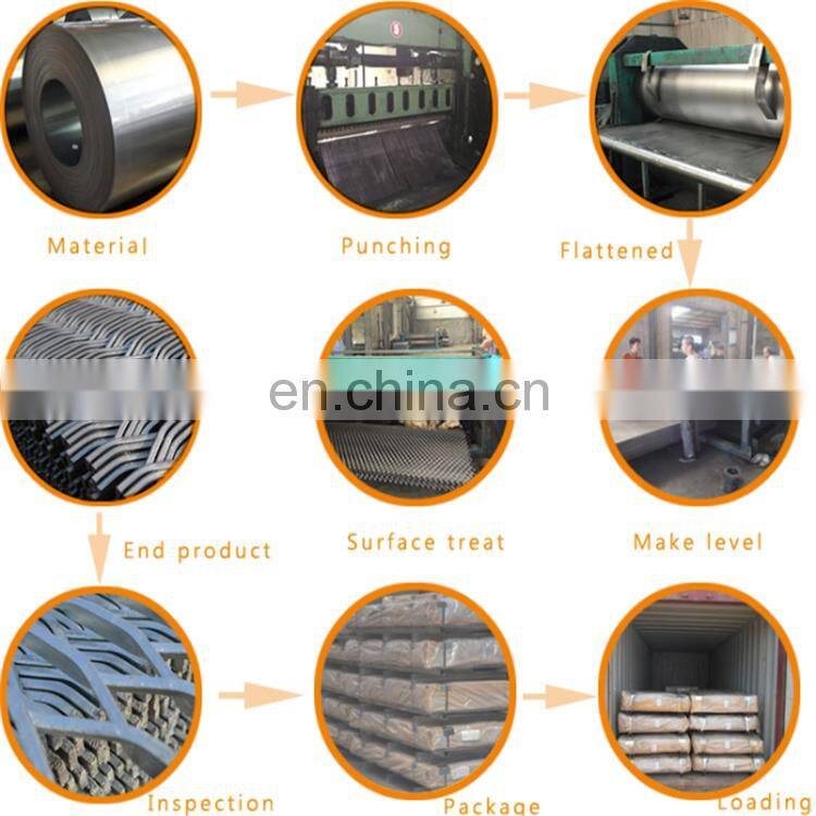 mild steel raised mesh heavy duty expanded metal