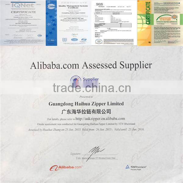 4yg zipper of Cupronickel y teeth close end with 4YG slider