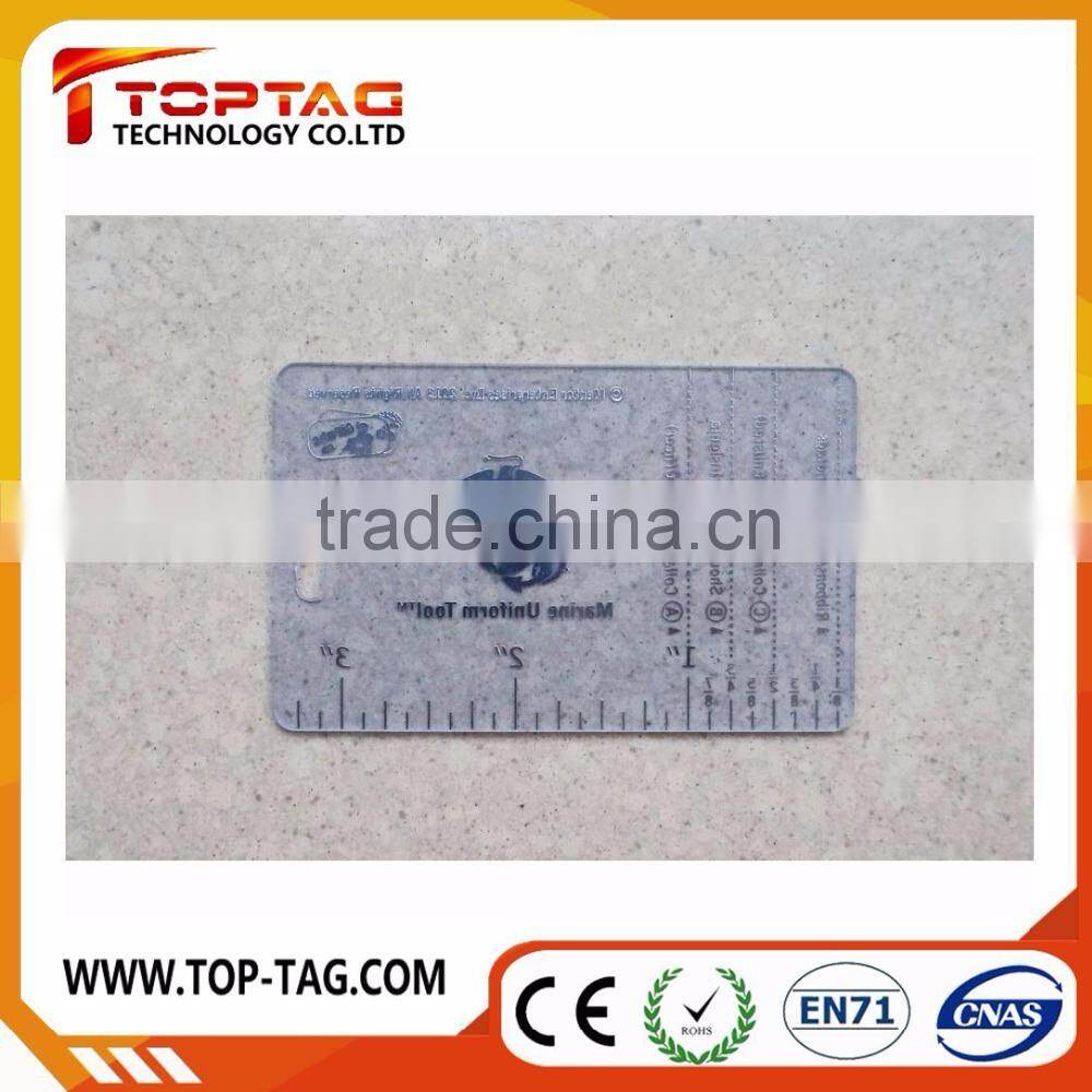 Standard Transparent business pvc card with embosed number / picture / logo