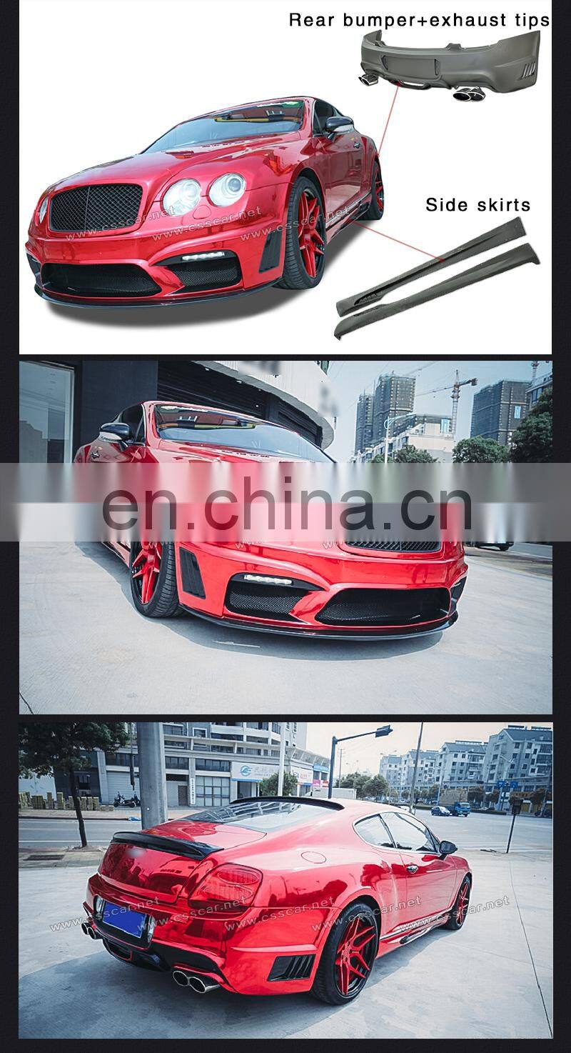 2008-2011 Car Accessories FRP Material Car Rear Spoiler Wing Auto Body Parts Suitable For Bentley Continental Front Bumper Kits