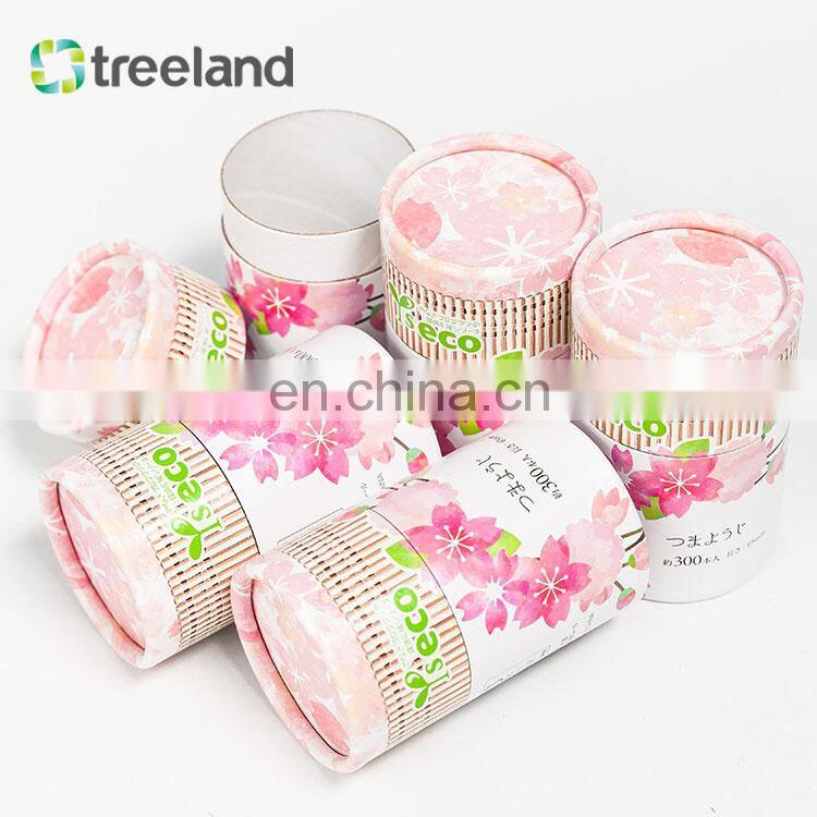 100% Paper Material Tube Packaging toothpick biodegradable paper tube packaging