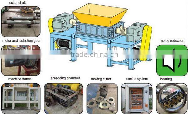 D1000 two shaft shredder - Municipal Solid Waste Shredder