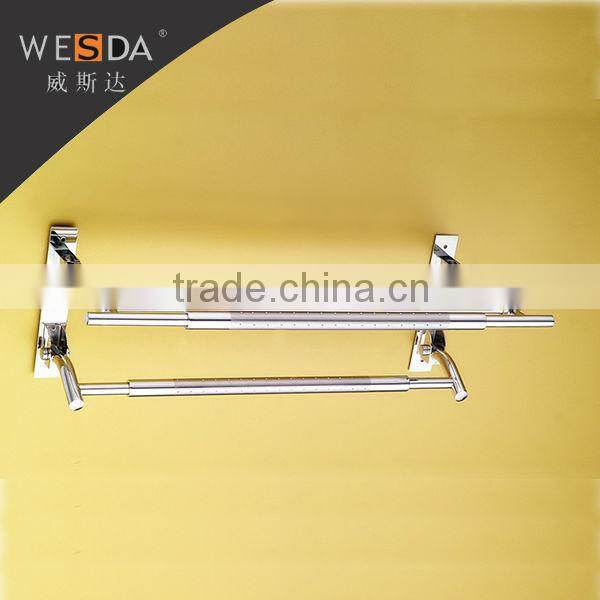 WESDA swing bathroom rack hang towel rack and shelf with hook