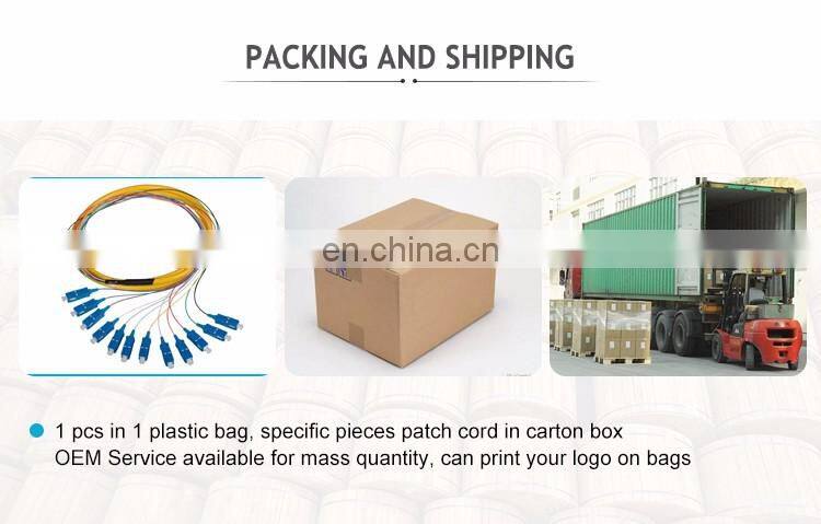 SC/UPC SC/APC 12 cores fiber optic pigtail fiber optical equipment