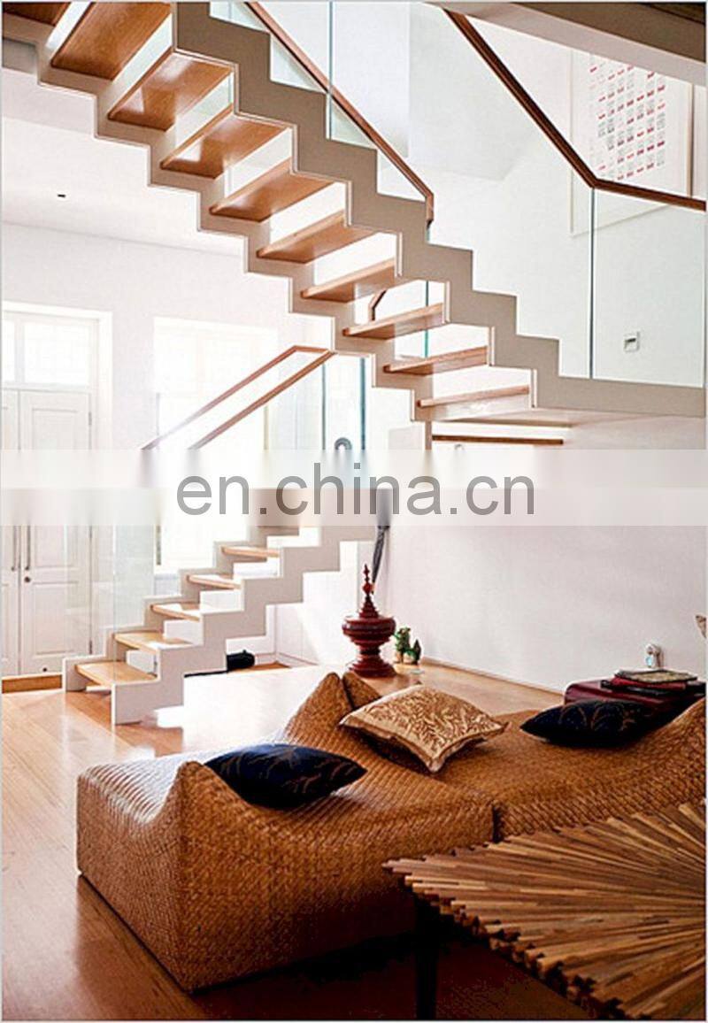 2020 Indoor Minimalist Double Stringer Home Stairs Staircase Design Ideas