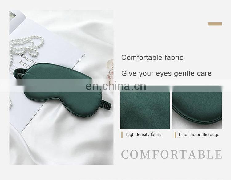 Silk Pillow Case Scrunchie Eye Mask Blue Mulberry Pillowcase Eyemask Scrunchies Set with Scrunchie and Eye Mask
