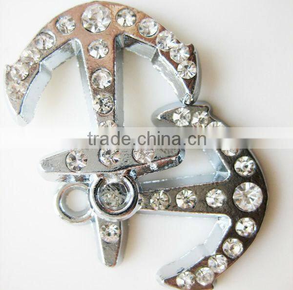 DIY rhinestone Anchor pendant (SH-089)
