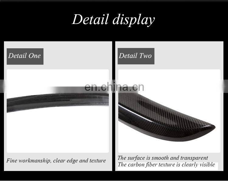 Runde Accessories Decoration Performance M5 Style Carbon Fiber rear Spoiler Wing for 2004-2010 BMW 5 Series E60 spoiler