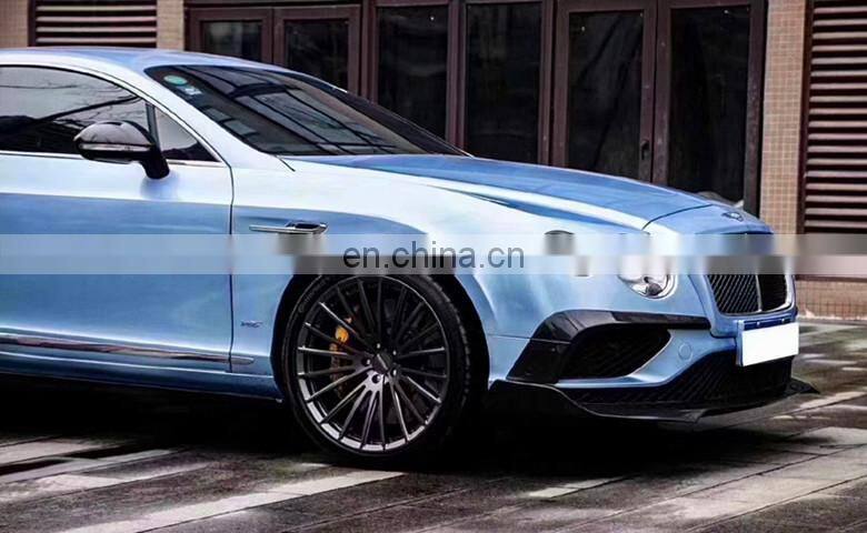 Runde Carbon Fiber Material For 15-17 Bentley Continental GT Modify ST Style Body Kit Front Lip Side Skirt Rear Lip Wind Knife