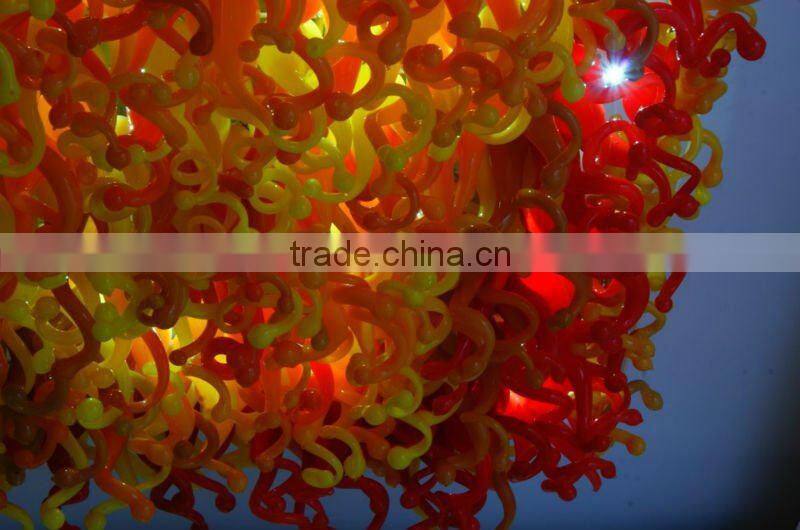 Blowing Glass Square Chandelier for Hotel