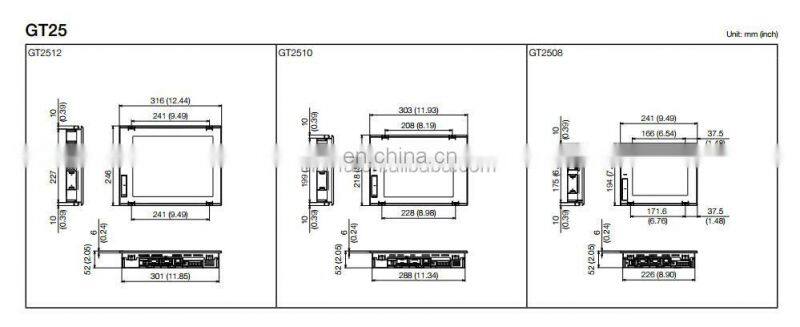 Mitsubishi Touch Screen GT2000 Series 10.4 Inch HMI GT2510-VTBA