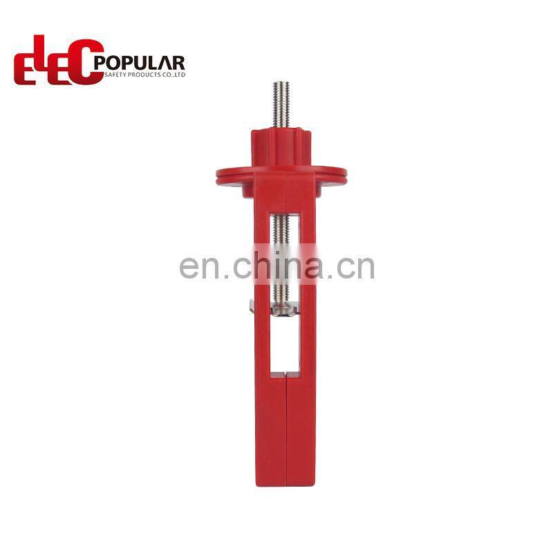 Small lockout device for butterfly valves
