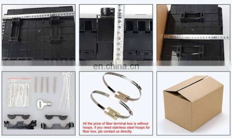 Optic Fiber Termination Box Grey/Black Color FTTH Distribution Box