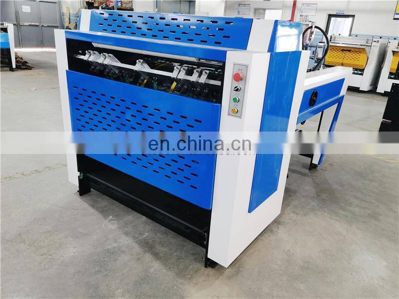 BG1200A Fully Automatic electronics cosmetics carton box Paperboard U V slot groove cutting Machine