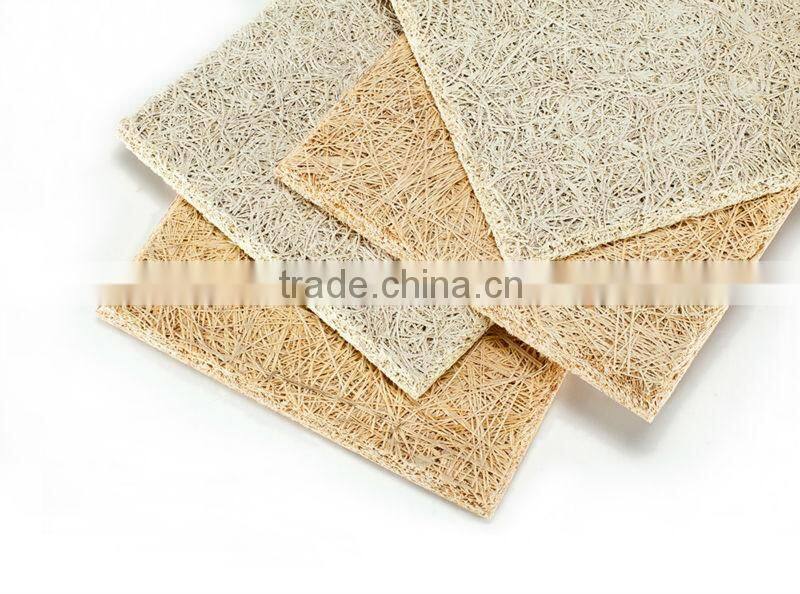 Wood fiber cement board