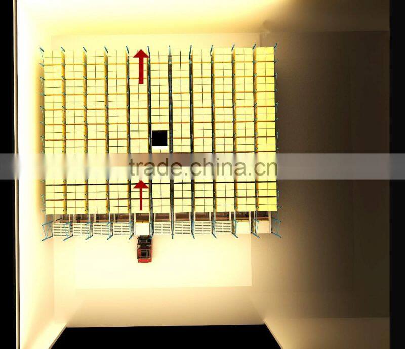 botte water warehouse storage racking with radio shutle