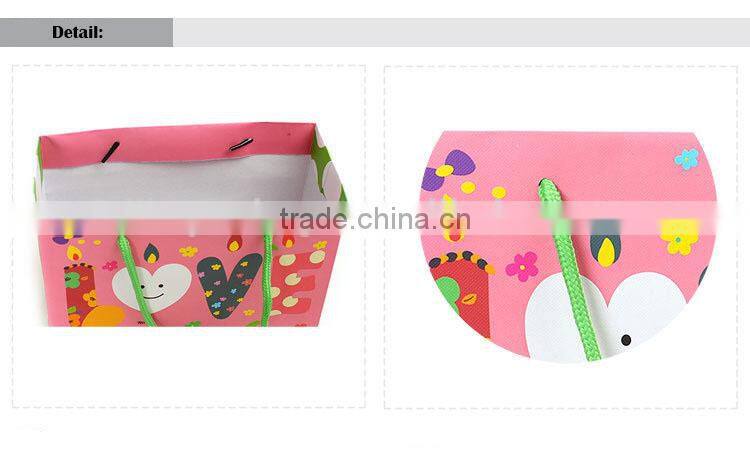 lovely pink candle pattern boutique big paper shopping bag