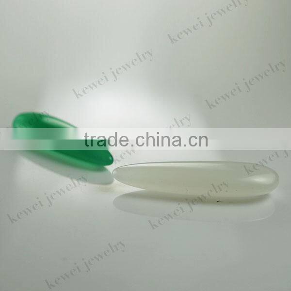 Colorful glass gems pear shape cheap gemstone